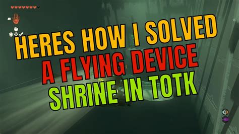 a flying device shrine|best flying device totk.